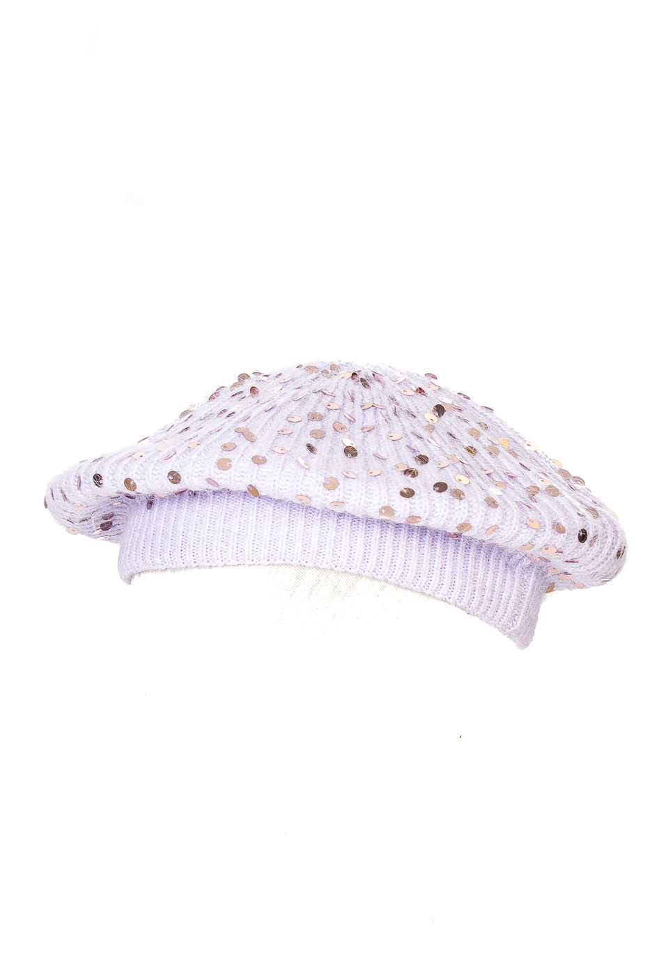 BASCO MAGLIA CON PAILLETTES, TG.UNICA - PURPLE